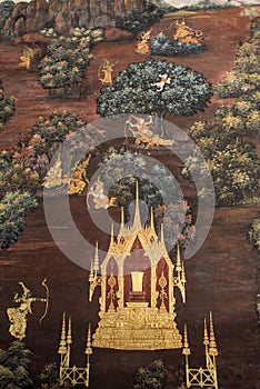 Murals in Buddhist temples