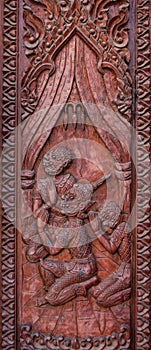 Murals wood carvings