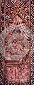 Murals wood carvings