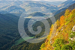 Muran village from Siance during autumn