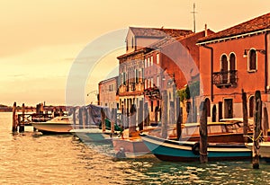 Murano boats in Venice