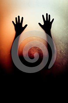 Murder behind a glass door