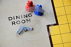 Murder mystery board game background photo