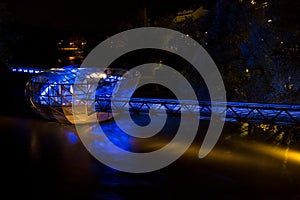 Murinsel atrificial island in Graz, Austria