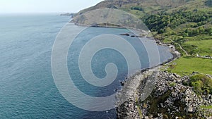 Murlough Bay in North Ireland - aerial view