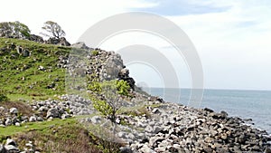 Murlough Bay in North Ireland - aerial view