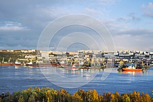 Murmansk city, Cola bay, SeaPort