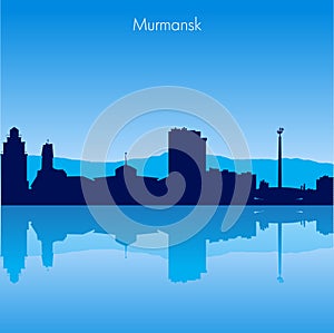 Murmansk Vector skyline