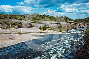 The murmuring waters of the Tokovsky waterfall in Ukraine. photo