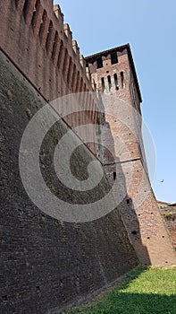 Muro esterno Rocca Sforzesca - Soncino Castle in Cremona Italy photo