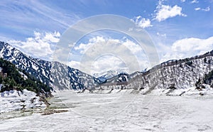 Murodo mountain in winter, Tateyama , Japan