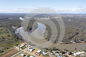 The Murray river at the town of Euston.