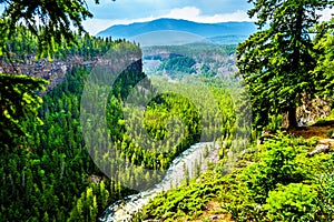 Murtle River Canyon in Wells Gray Provincial Park, BC, Canada