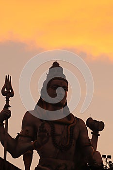 Murudeshwar Temple at sunset - Lord Shiva - Gopura - India religious trip - Hindu religion