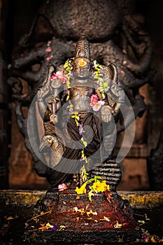 Murugan image. Brihadishwara Temple, Tanjore