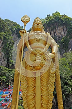 Murugan statue at the Batu Caves