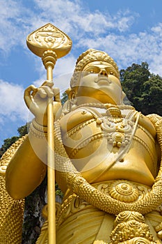 Murugan Statue at the entrance of Batu Caves near Kuala Lumpur, Malaysia