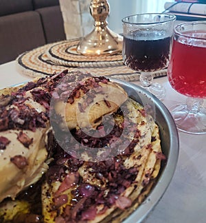 Musakhan Palestinian dish