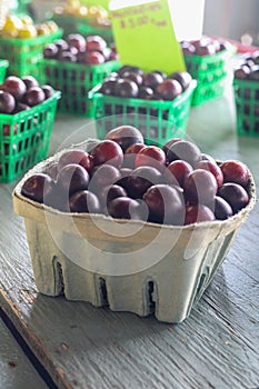 Muscadine for sale at a local farmers market.
