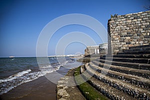 Semi cicle steps at Muscut beach. photo