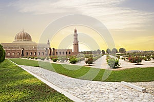 Muscat, Oman, Sultan Qaboos Grand mosque.