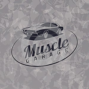 Muscle car logo