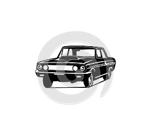 Muscle Car logo template for your company. Vector logo illustration