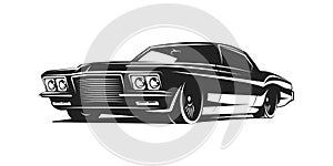 Muscle car vector poster