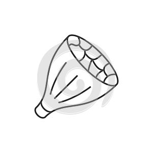 Muscle fascicle line outline icon