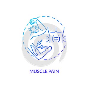 Muscle pain concept icon