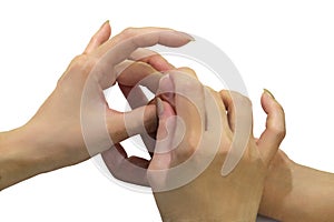 Muscolo test sul dito 