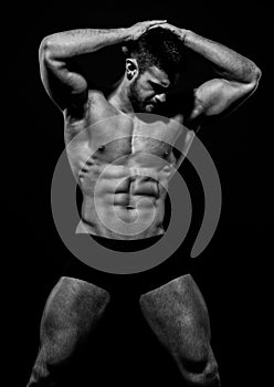 Muscled male model Konstantin Kamynin photo