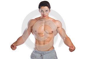 Muscles flexing posing bodybuilder bodybuilding strong muscular