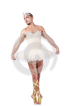 Muscular ballet performer
