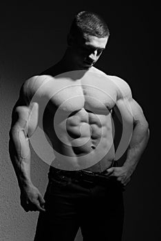 Muscular bodybuilder