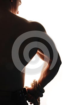 Muscular bodybuilder