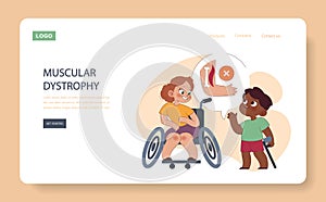 Muscular Dystrophy concept.