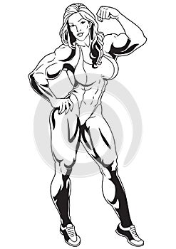 Muscular girl