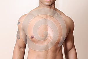 Muscular male body photo