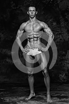 Muscular male model