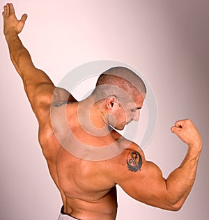 The Muscular male model