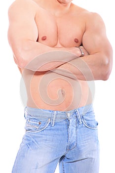 Muscular male torso