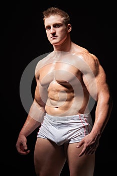 Muscular man in underwear