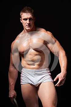 Muscular man in underwear