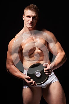 Muscular man in underwear