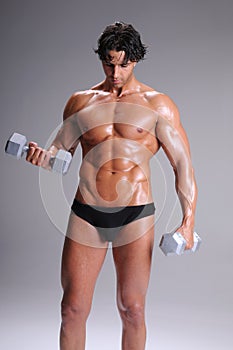 Muscular Man Workout