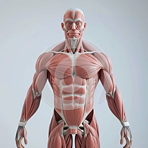 Muscular System Anatomy Illustration
