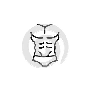 Muscular Torso Icon