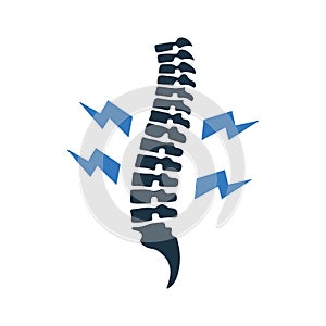 Musculoskeletal disorders icon. Simple editable vector illustration