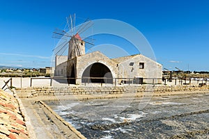 Museo del Sale with a windmill